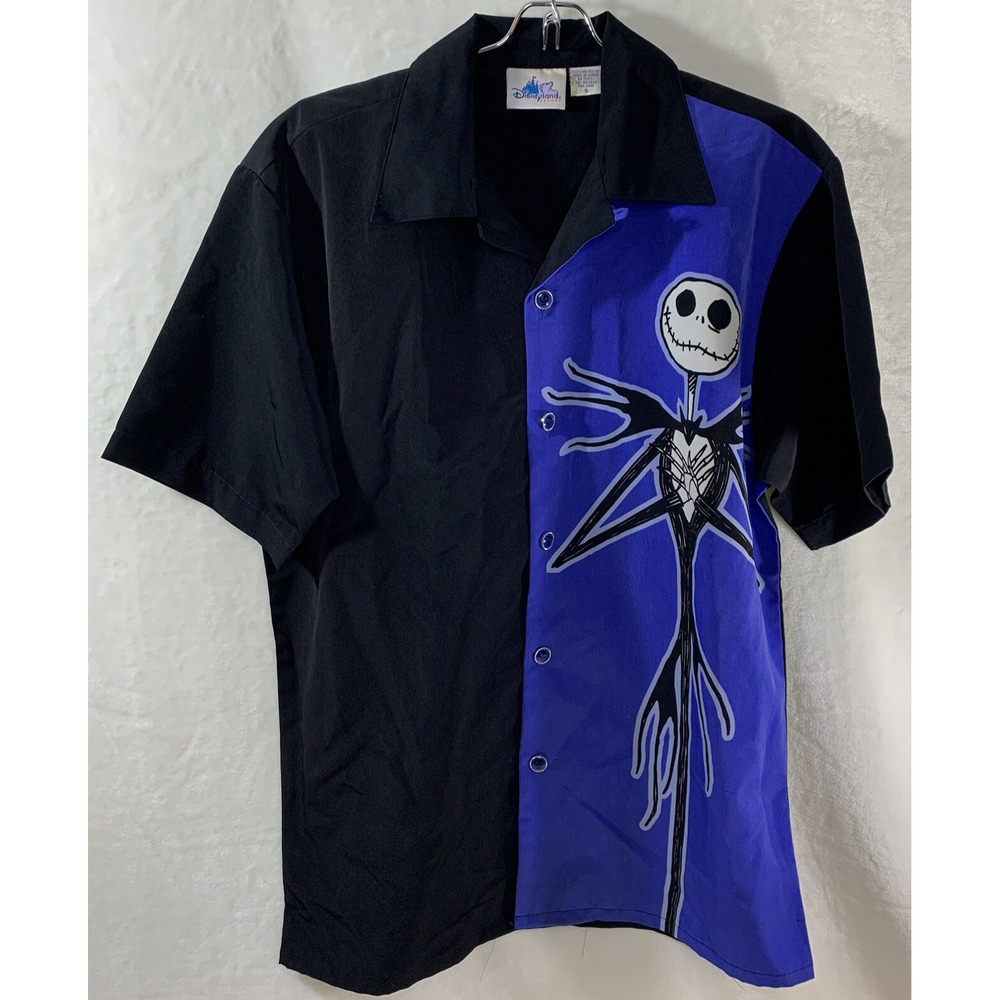 Tim Burton's Nightmare Before Christmas Men's Button Down‎ Shirt Disney size S